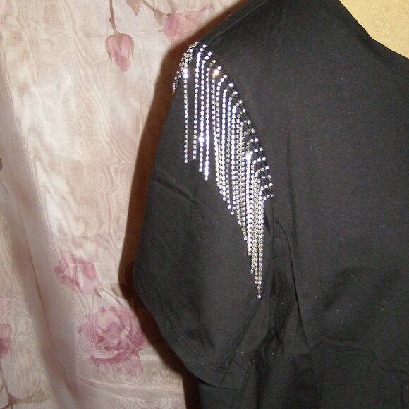 NWT size XL 10-12 Joie Gemstone fringe Sleeve Tee - Picture 4 of 9